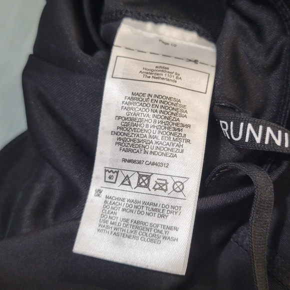 Adidas Aeroready Running Track Pants Black Medium M Excellent Pre-loved - Picture 9 of 9